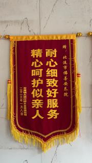 獲得耐心細(xì)致好服務(wù) 精心呵護(hù)似親人錦旗